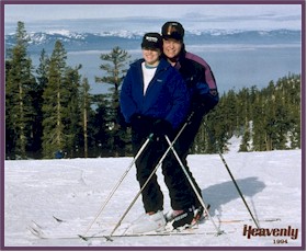 Debbie and Brian Skiing at Heavenly in 1994